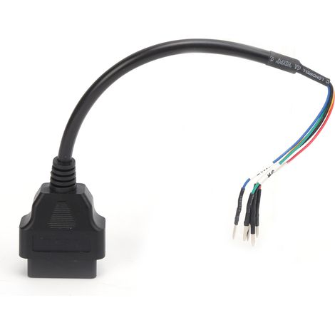 Universeller 16-poliger OBD2-Testadapter für Autos und Motorräder, Kfz-Diagnosestecker, elektrisches Prüfgerät (1/5)