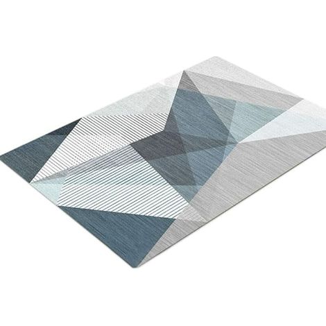 Tapis d'entrée anti-poussière 4060cm moyen ca 01, tapis d'entrée décoratif moderne en polyester absorbant antidérapant. (1/4)