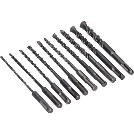 Foret à béton longue 160mm en carbone, diamètre 4 à 14mm, pour perforateur et perceuse à percussion (1/5)