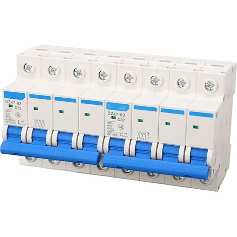 Interrupteur automatique 4P 32A 400V, commutateur de transfert double alimentation, pouvoir de coupure 4500A, disjoncteur à air. (1/5)