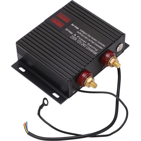 Isolateur de batterie double universel 200 A pour voiture, camping-car, quad, SSV, camion, bateau 12 V-24 V (1/5)