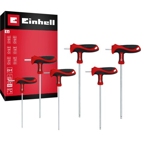 EINHELL Jeu de tournevis à poignée en T, 370539, 6 pièces (1/5)