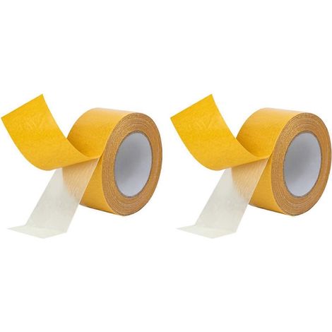 Ruban adhésif double face pour moquette ultra-résistant, haute adhérence, facile à déchirer, 20 m (66 pi) (1/4)