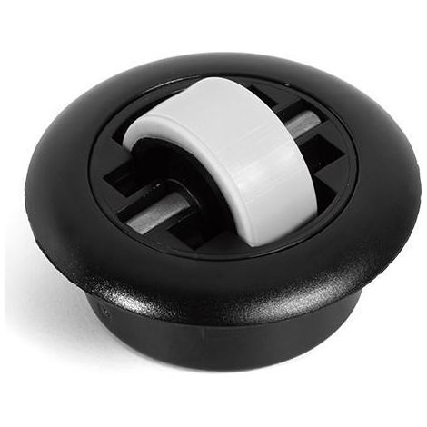 rodillo fijo rollen soft d54-40 negro  aro d27mm. goma blanda (soft). (1/2)
