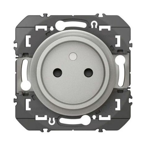 Enchufe LEGRAND Dooxie 2P con caja empotrada 16A aluminio