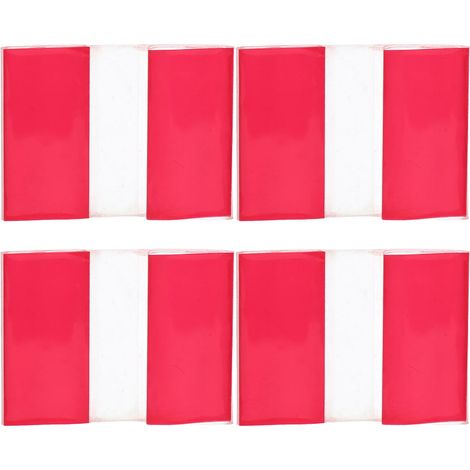 (3,50 x 2,50 x 0,40 cm) Lot de 4 charnières auto-adhésives à axe souple, en acrylique transparent, petites charnières en plastique transparent pour meubles, portes d'armoires et placards, réglables (1/5)
