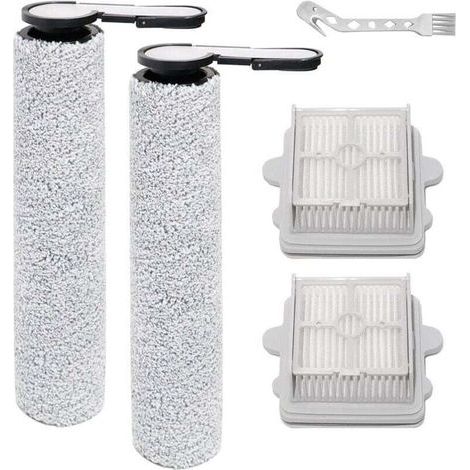Cepillo giratorio + filtros, piezas de repuesto para Roborock F25 RT / F25 / F25 ACE / F25 LT / F25 ALT / F25 GT / F25 XT / F25 ACE Combo / F25 Combo, accesorios para aspiradora, 2 cepillos de rodillo (1/4)