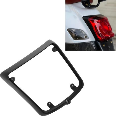 LED-Rücklichtschutz für Motorräder, kompatibel mit Vespa GTS GTV 250 300 (2019-2021) (matt schwarz/glänzend schwarz). (1/5)