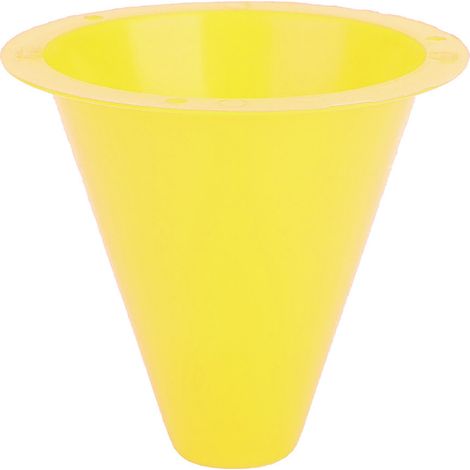 10 cônes d'entraînement football plastique jaune, accessoires terrain sport (1/4)