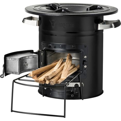 BBQ-Toro Raketenofen RAKETE 2, schwarz, Rocket Stove für Dutch Oven und vieles mehr, Outdoorofen (1/7)