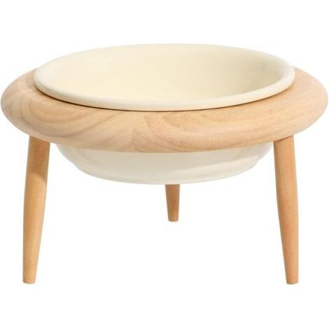 Gamelle en céramique pour chat, gamelle réglable pour nourriture pour chat, gamelle surélevée et inclinée pour chat, fournitures pour animaux domestiques, gamelle inclinée surélevée pour chat (300 ml,
