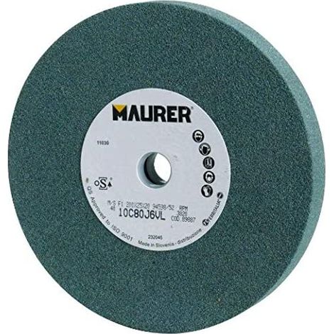 MOLA A SMERIGLIO AL CARBURO DI SILICIO D MM. 200X20X20 GRANA 80 (38063)