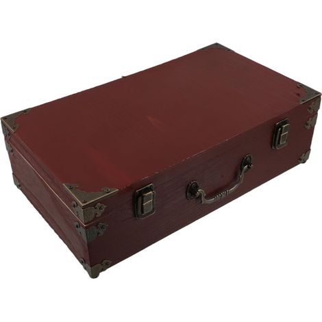 Boîte de Rangement pour Cartes à Jouer Caisse Bois pour Cartes Étui Porte-cartes de Visite Coffret à Bijoux Boîte de Rangement pour Souvenirs Rétro Bois Massif (1/5)