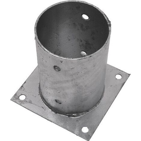 STAFFA A BICCHIERE SUPPORTO PALO PILASTRO PILASTRI ZINCATO LEGNO Ø61mm TONDO 702