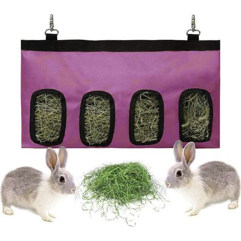 (Violet) Mangeoire pour cobaye, petit sac de nourriture pour animaux, sac de nourriture pour lapin, r (1/3)