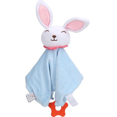 1 lot Couverture de sécurité bébé unisexe coton doudou dentition pour enfants tout-petits (1/5)
