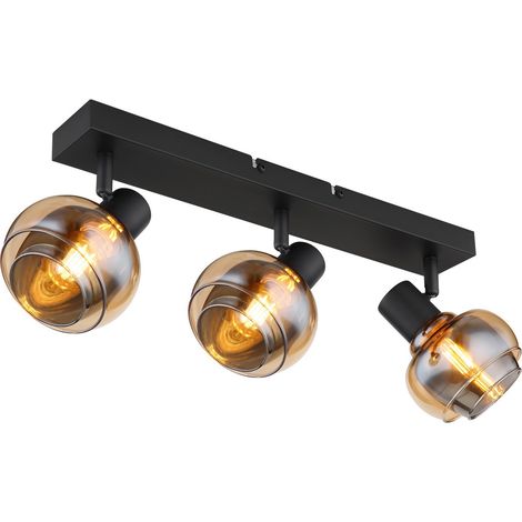 Globo - foco - Tokki - negro - vidrio metal - lámpara de vidrio (1/5)