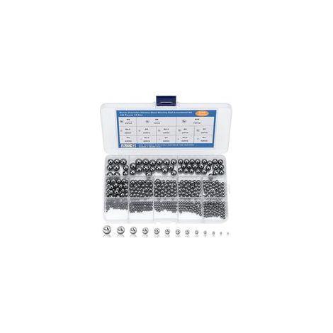 Roulements à Billes en Acier (540 Pièces) - Assortiment de Billes Métal 2-10mm - Idéal pour Vélo, Roulements, et Applications Mécaniques