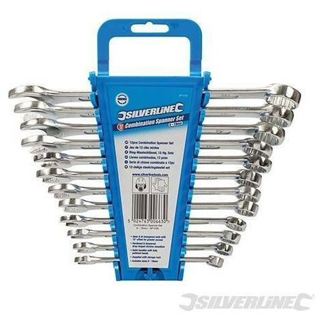 SET SERIE CHIAVI COMBINATE CHIAVE COMBINATA FISSE STELLA 12 PEZZI PZ 8 19 MM 630