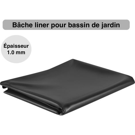 Bâche - Liner Bassin 4 x 4 m 1 mm d'épaisseur. Qualité et Performante. Mise en place Facile