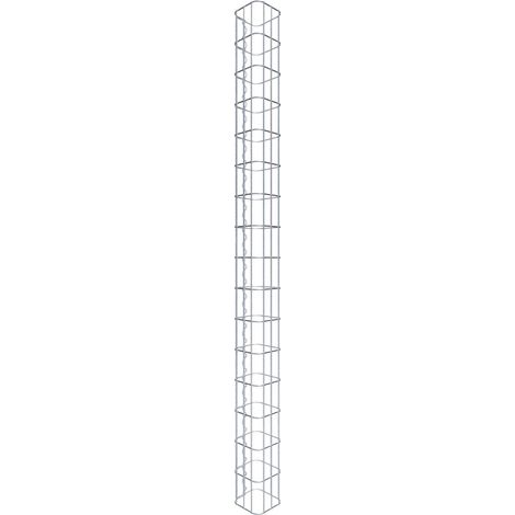 Gabiondeco - Colonne de Gabion carrà©e. 17 cm x 17 cm. mailles 5 x 10 cm - hauteur : 160 cm - Made in Germany (1/5)