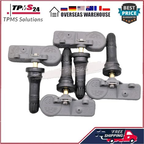 (4 pièces) Capteurs de pression des pneus 433 MHz compatibles avec Chrysler 300, Dodge Challenger, Charger, Fiat 500, Jeep Grand Cherokee (2010-2015) - Référence : 68241067AB (1/5)