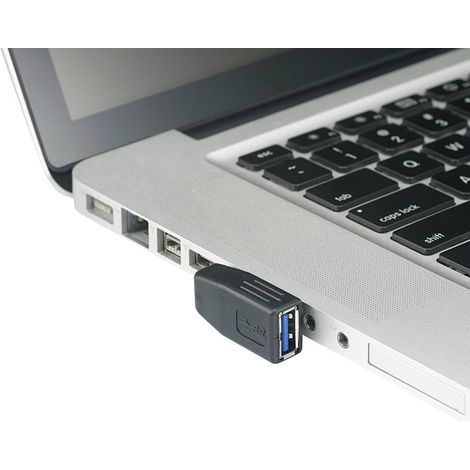 Adaptateur USB 3.0 Renkforce - [1x USB 3.0 mâle type A - 1x USB 3.0 femelle type A] - noir Y097371 (1/3)