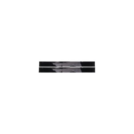 Lot de 2 bandes d’étanchéité en silicone pour cuisine – Noir – Bande en T anti-graisse – 25 pouces (63,5 cm) (1/5)