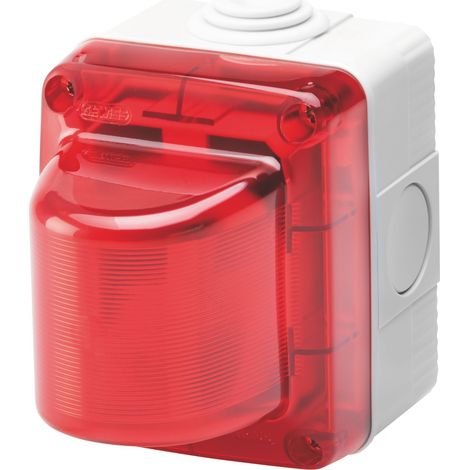 Lámpara de señalización roja intermitente GW27422