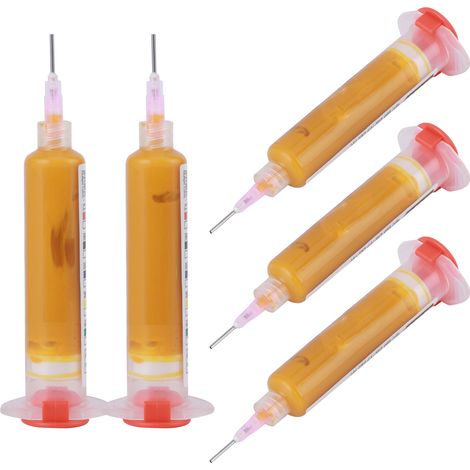 5 feuilles de vernis épargne UV (10 ml) pour circuits imprimés, jaune (1/5)