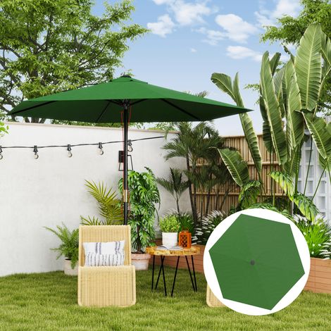 Telo di ricambio per ombrellone 3M, con ventilazione superiore, protezione UV 30+, colore verde.