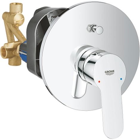 Miscelatore monocomando per doccia BauEdge in ottone cromato - Grohe