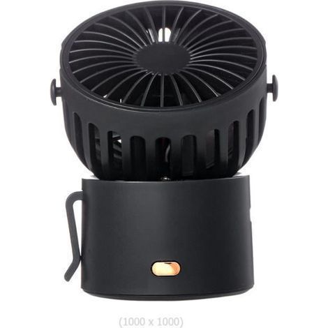 Mini-USB-Handventilator, USB-aufladbar mit 3 einstellbaren Geschwindigkeitsstufen, tragbarer Ventilator für Zuhause, Büro und Reisen, Schwarz