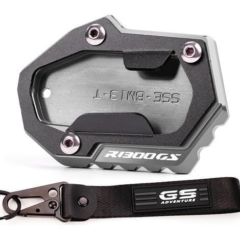 (Gris combiné) Compatible avec BMW R1300GS R 1300 GS R 1300GS 2024 + Accessoires : béquille latérale, extension, support, porte-clés maxpower (1/4)