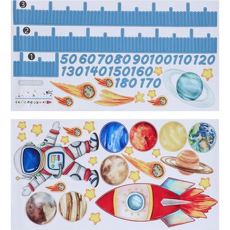 Autocollants toise pour enfants motif astronaute sticker (1/5)