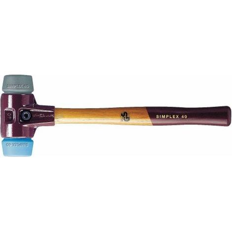 Mazza di plastica Halder Simplex Azzurro Grigio TPE (1/5)