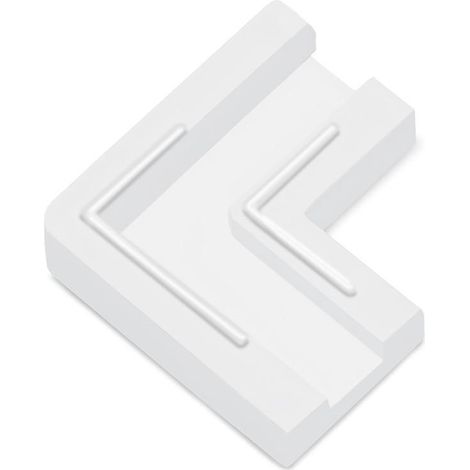 conector rápido esquina led/cob. plástico. blanco. ancho 8 mm. 100 unidades