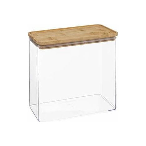 Caja rectangular eske con tapa de bambú 3l - 5five