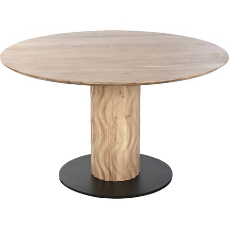 Mesa Redonda Comedor Acacia Metal 130X130X76 (1/5)