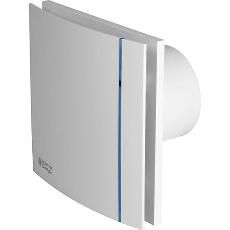 1 Extracteur d'air, Silent-100, Clapet anti-retour, IP45, Moteur 230V, Pour salle de bain