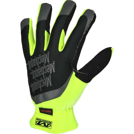 Gants haute visibilité avec protection contre les coupures des paumes XL