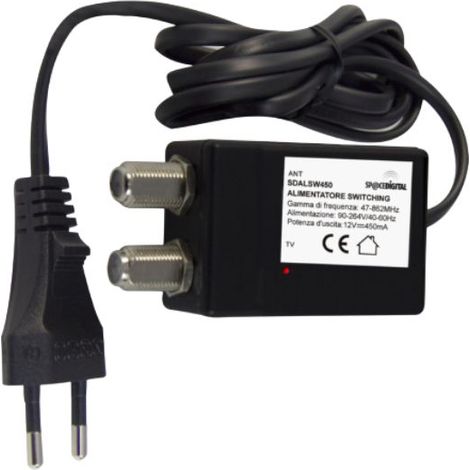 Alimentatore Switching 450mA con Connettore F - Space Digital (1/2)