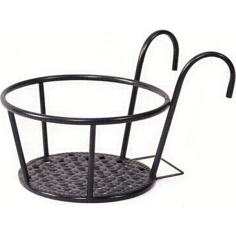 BelleRise - Ensemble de 3 supports suspendus pour plantes en fer forgé (avec crochets) — Paniers suspendus en métal pour pots de fleurs (1/5)
