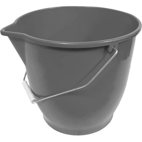 Cubo plastico 13 Litros Gris (1/4)