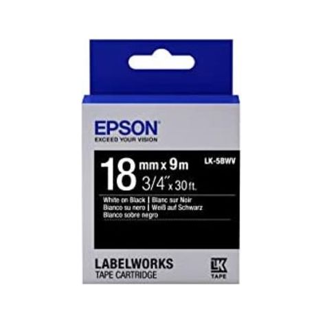 Epson Tape - Lk5bwv Vivid Wh/Blk 18/9 (1/2)