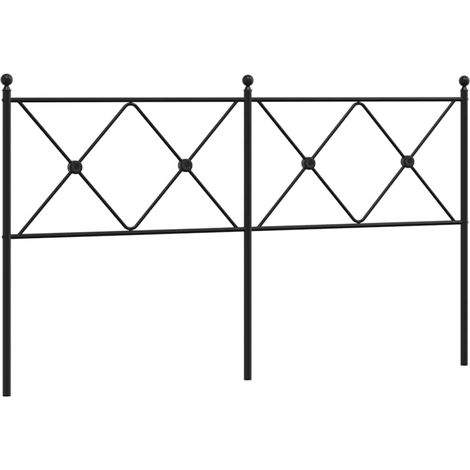 Maison Exclusive - Tête de lit de remplacement métal noir 160 cm