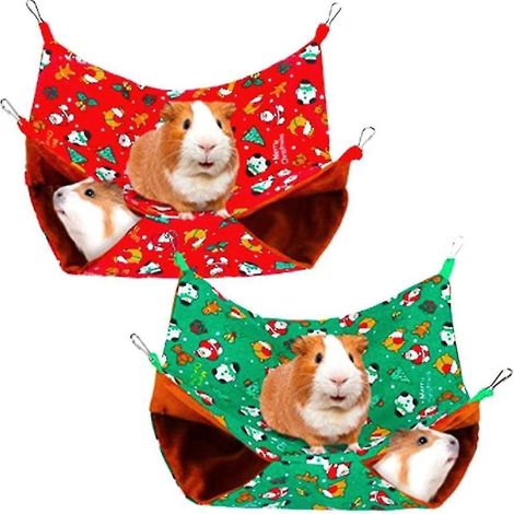 Atmungsaktive und bequeme doppellagige Hängematte für Kleintiere, einschließlich Hamster. (1/4)