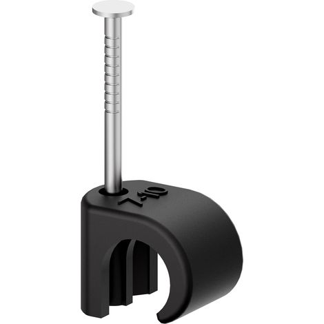 Colliers de fixation - Lot de 100 - Acier inoxydable 304 - Gestion câbles 7-10 mm - Maison et bureau - Noir (1/5)