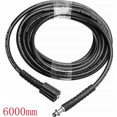 Convient pour Karcher K2 K3 K4 K5 6 m/8 m/10 m tuyau de nettoyage sous pression tuyau de pulvérisation 6 m (1/4)