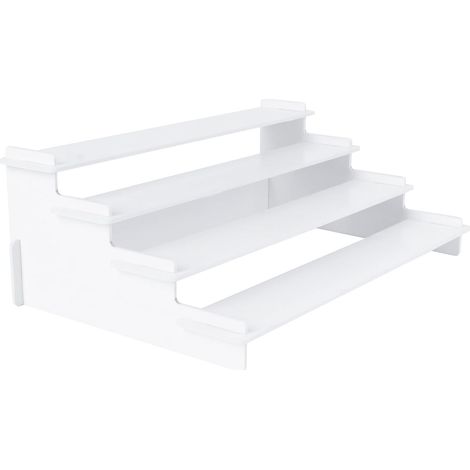Présentoir Trapézoïdal en Acrylique Multi-couches Robuste et Sûr pour Rangement à Domicile ou Dortoir Design Unique et Fonction Pratique (1/5)